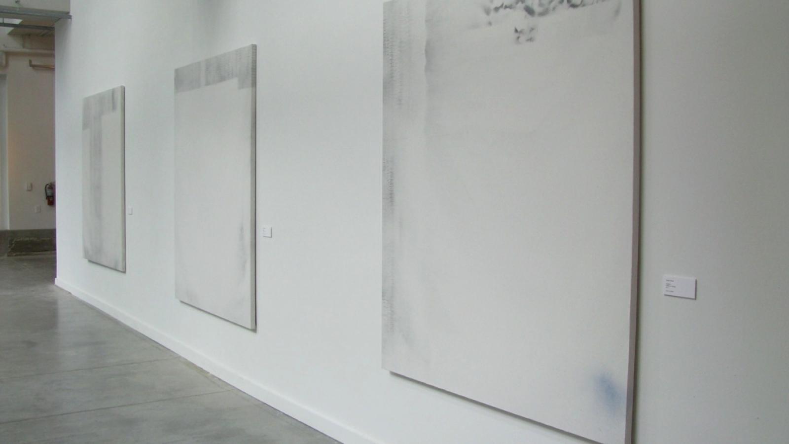 Installation view of Inside 3, Inside 2, Inside 1, 2012